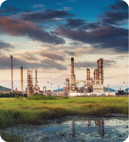 Oil and gas industrial facility